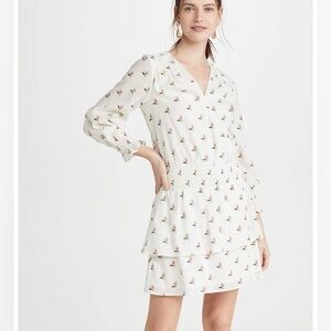 PAIGE White Floral Mini Dress